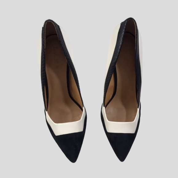 L.A.M.B. Black and White "Janey" Pumps size 10 - Picture 4 of 12